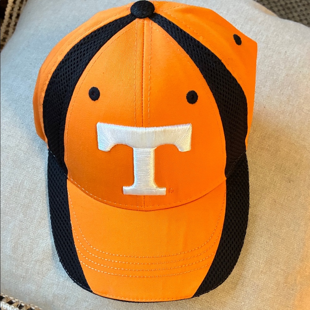 Orange and Black 'T' Logo Baseball Cap